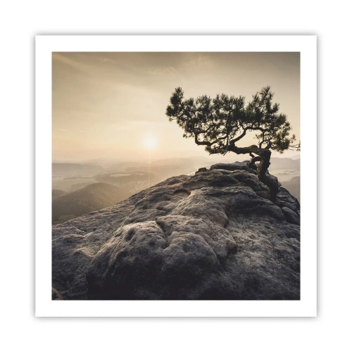 Poster - Das Leben gewinnt immer - 60x60 cm