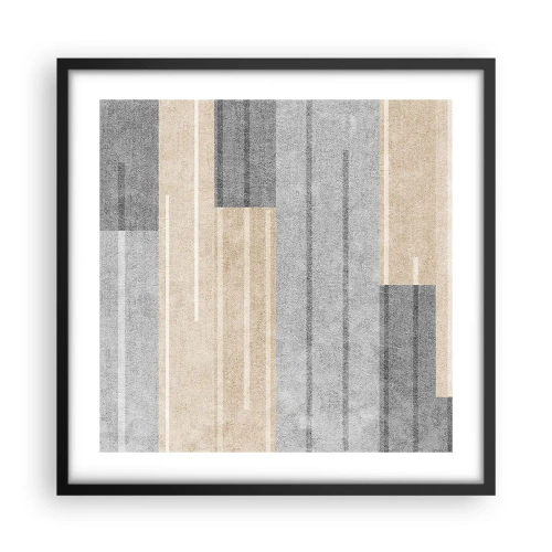 Poster in einem schwarzem Rahmen - Komposition: Vertikal halten - 50x50 cm