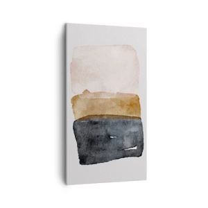 Bild auf Leinwand - Leinwandbild - Die Komposition der Farben der Erde - 45x80 cm