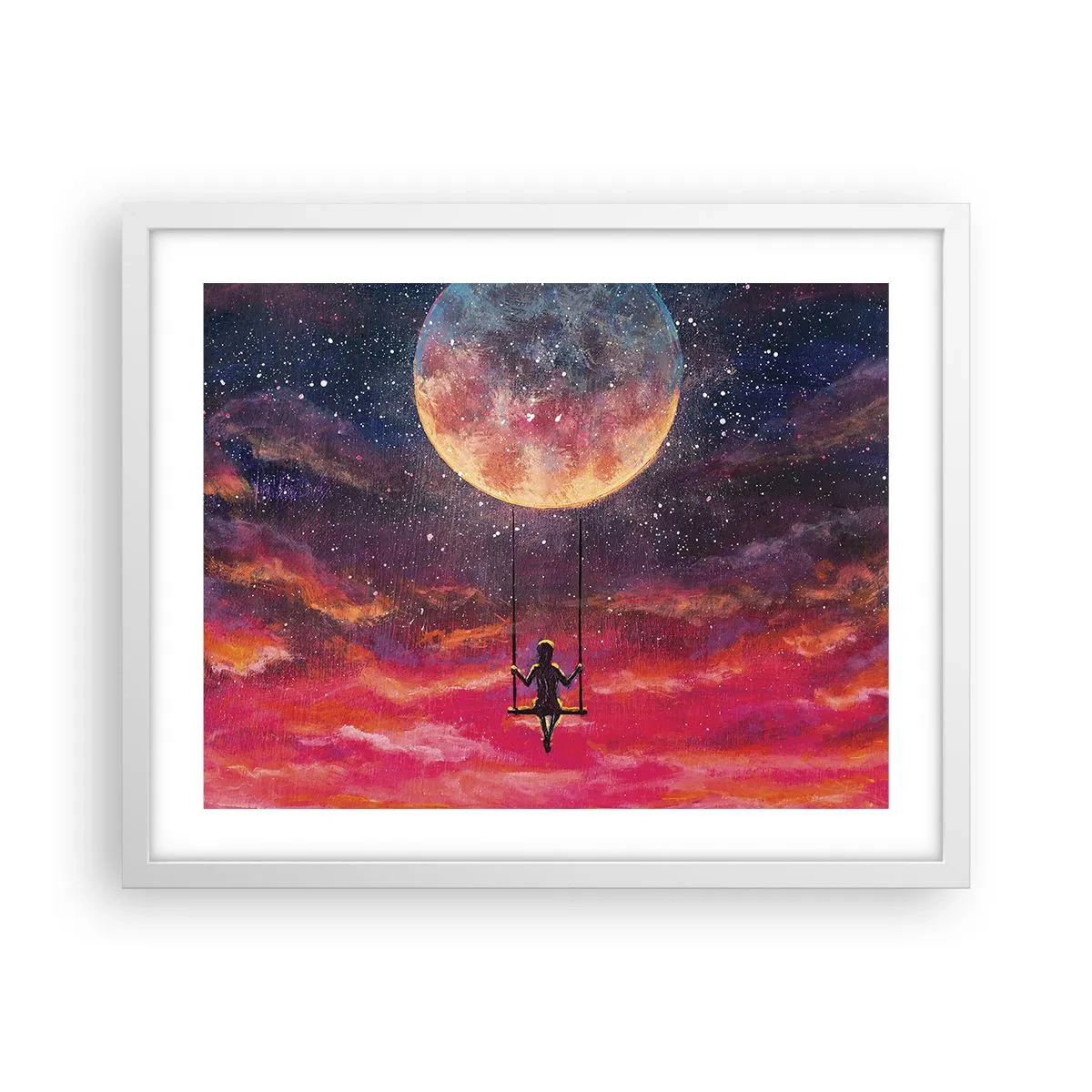 Poster in einem weißen Rahmen - Traum - 50x40 cm