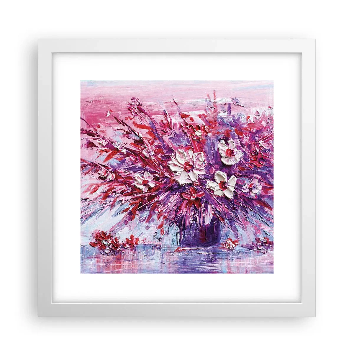 Poster in einem weißen Rahmen - Unschuld und Leidenschaft - 30x30 cm