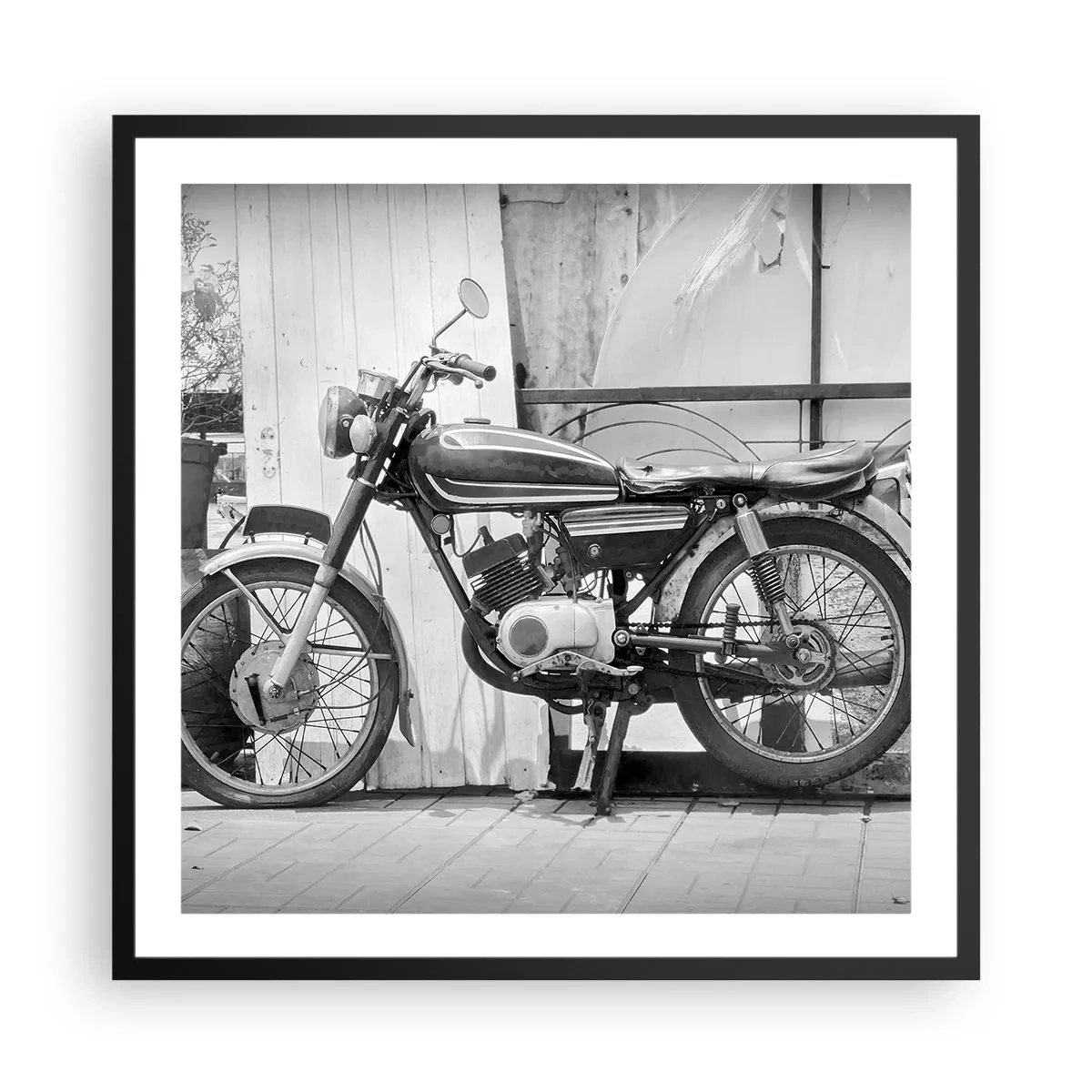 Poster in einem schwarzem Rahmen - Klassik über alles - 60x60 cm