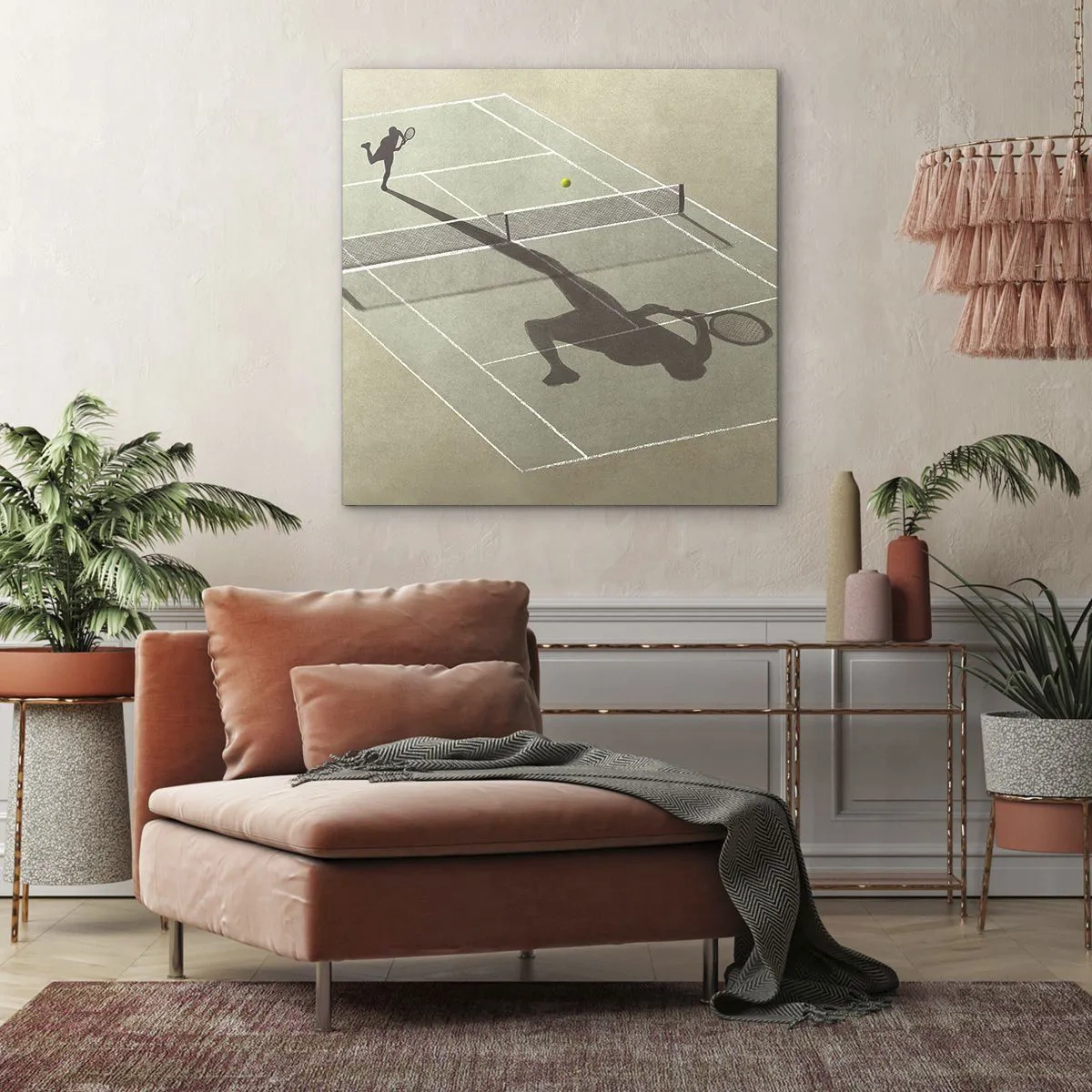 Bild auf Leinwand - Leinwandbild - Überwinde dich selbst - 70x70 cm