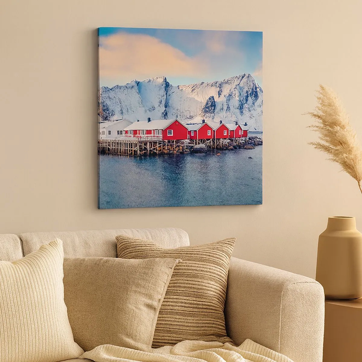 Bild auf Leinwand - Leinwandbild - Nördlicher Rückzug - 30x30 cm