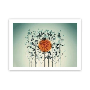 Poster - Japanische Sonne - 70x50 cm