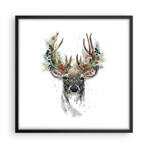 Poster in einem schwarzem Rahmen - Im festlichen Gewand - 50x50 cm