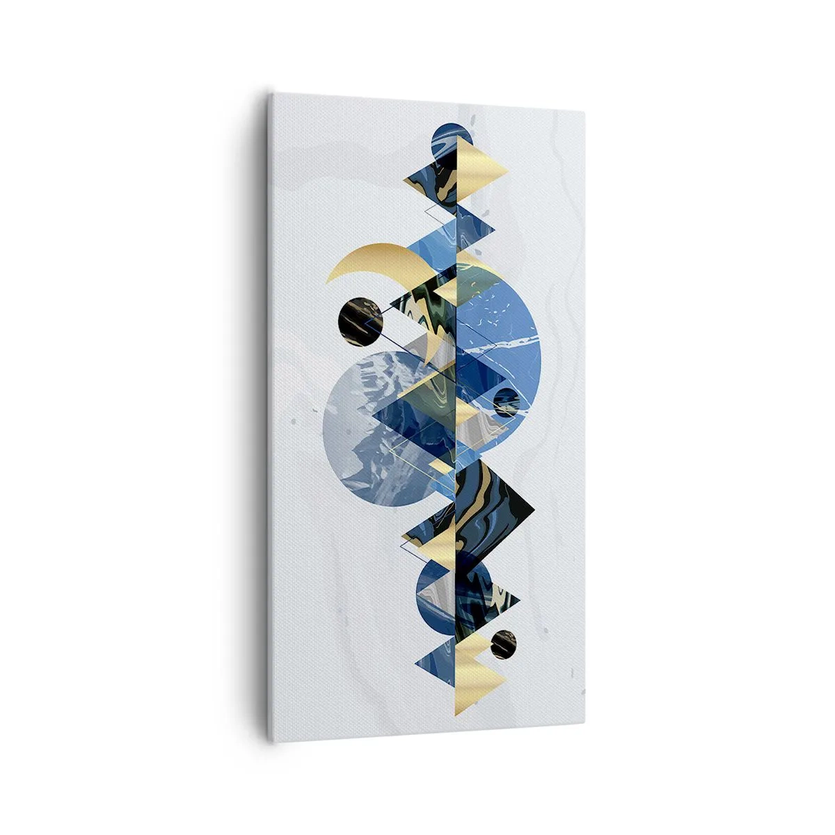 Bild auf Leinwand - Leinwandbild - Geometrische Landschaft - 55x100 cm