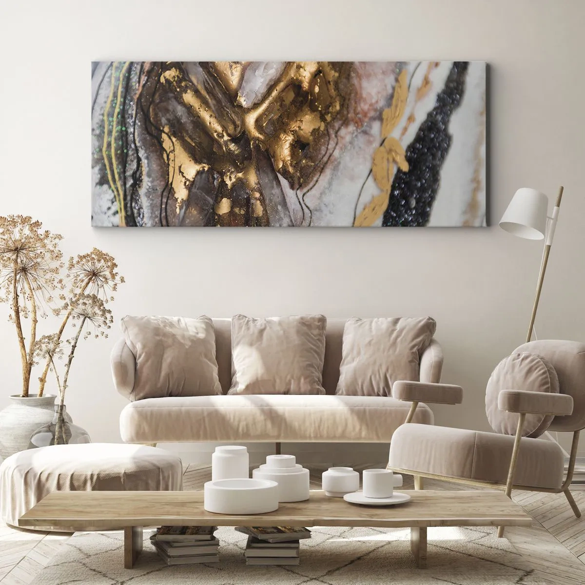 Bild auf Leinwand - Leinwandbild - Das Element der Erde - 100x40 cm