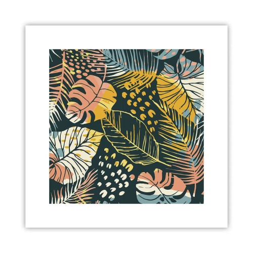 Poster - Grüne Fantasie - 30x30 cm