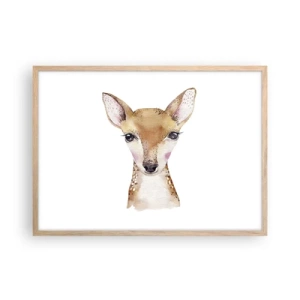 Poster in einem Rahmen aus heller Eiche - Die Natur der Unschuld - 70x50 cm