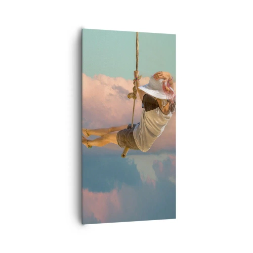Bild auf Leinwand - Leinwandbild - Spaß in den Wolken - 65x120 cm