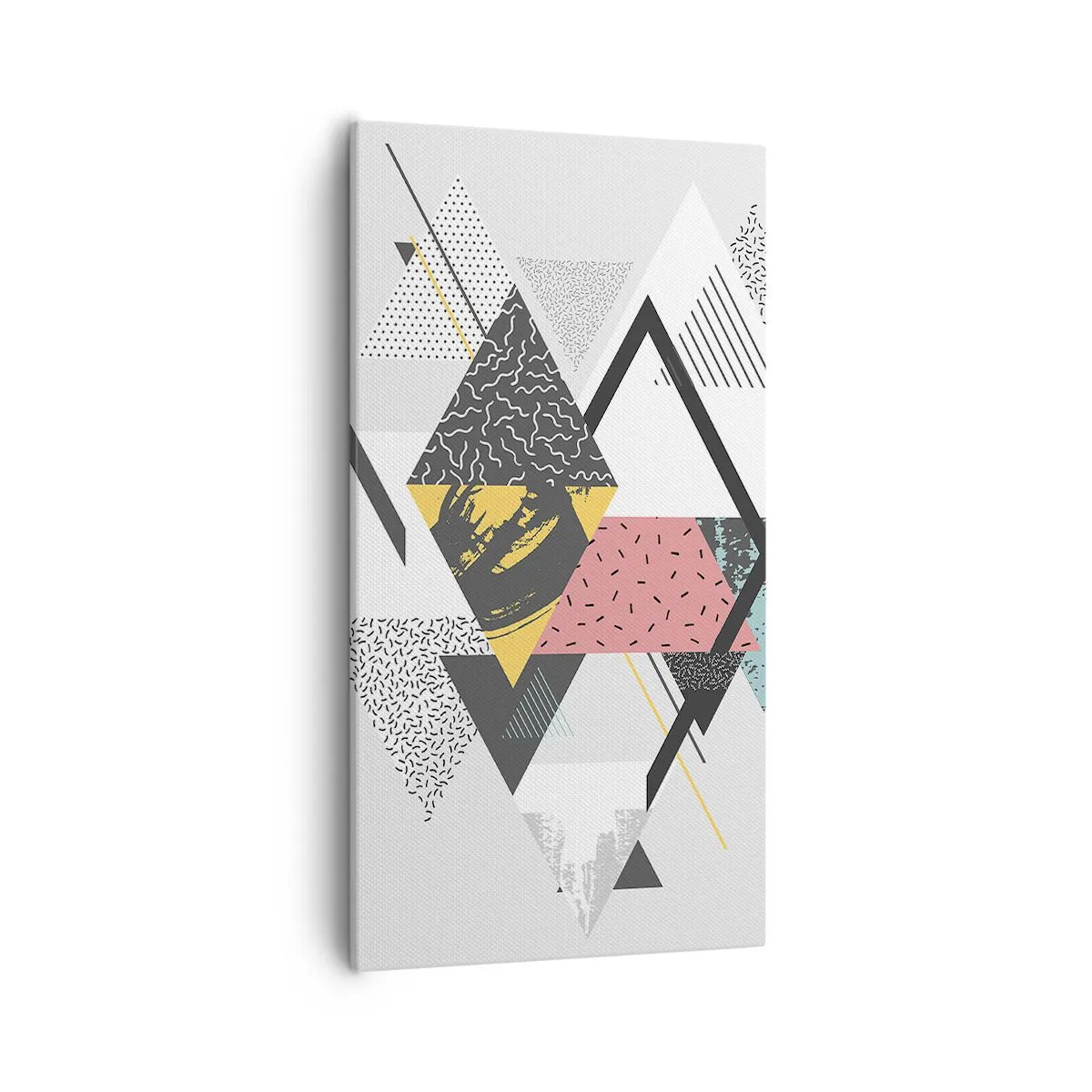 Bild auf Leinwand - Leinwandbild - Variation über Dreieck und Raute - 55x100 cm