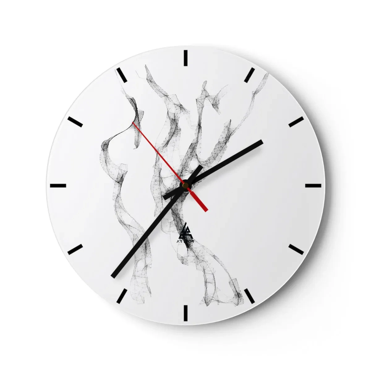 Wanduhr - Glasuhr - Schön und stark - 40x40 cm