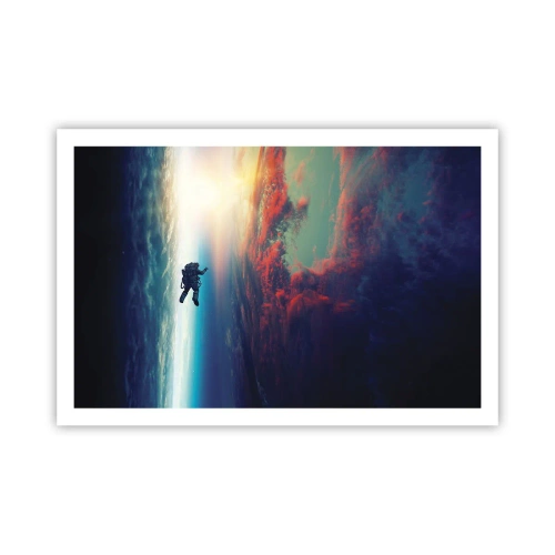 Poster - Sich dem Universum stellen - 91x61 cm