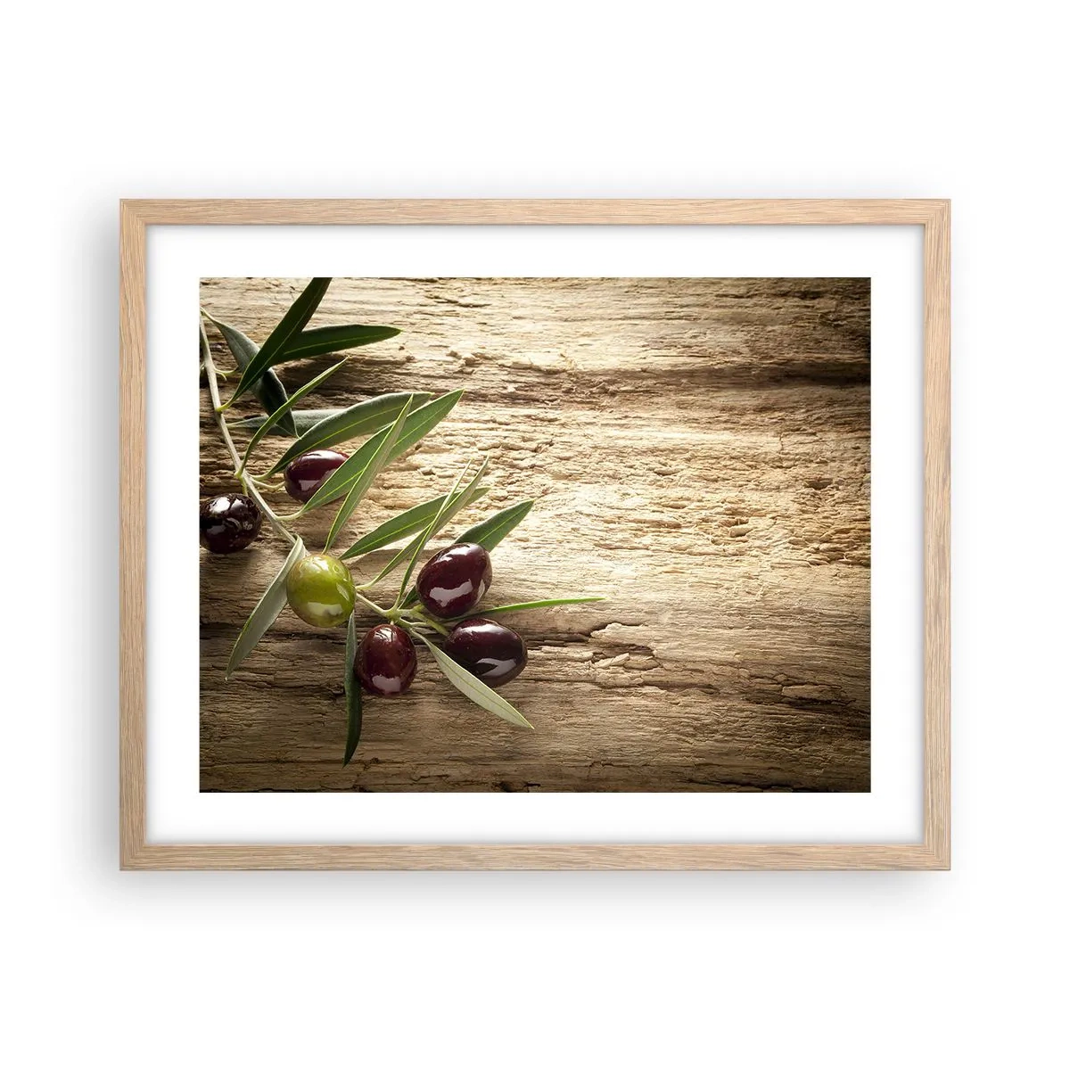 Poster in einem Rahmen aus heller Eiche - Direkt aus der Natur - 50x40 cm