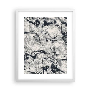 Poster in einem weißen Rahmen - Durchdringung der Gegensätze - 40x50 cm