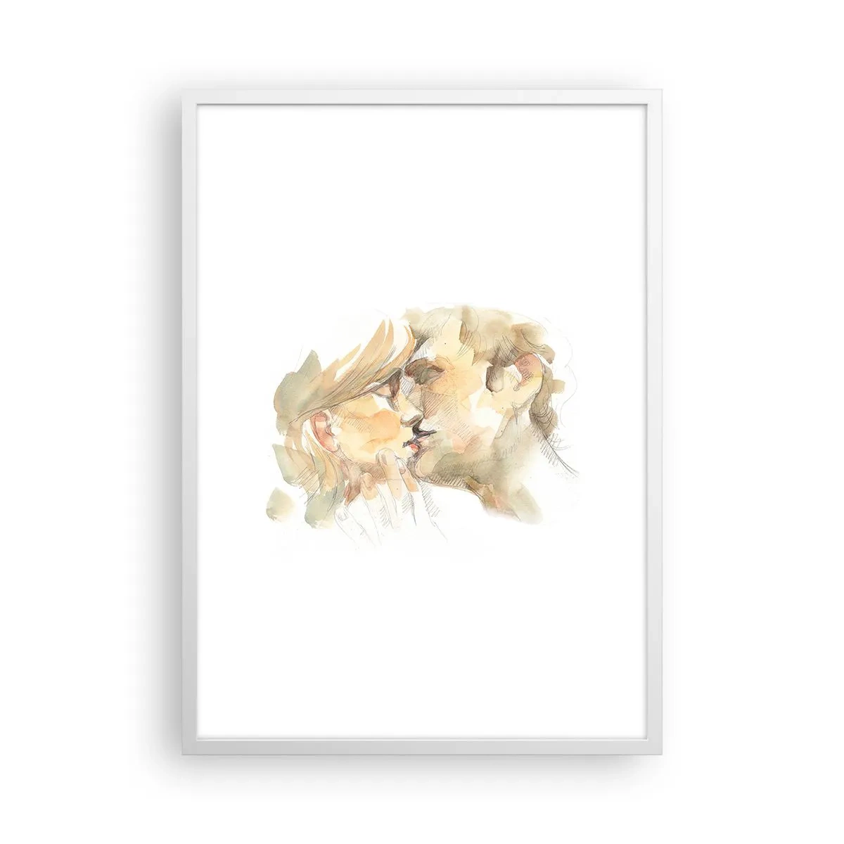 Poster in einem weißen Rahmen - Hälfte gefunden? - 50x70 cm