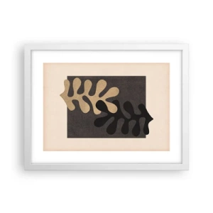 Poster in einem weißen Rahmen - Abwesenheit und Ergänzung - 40x30 cm