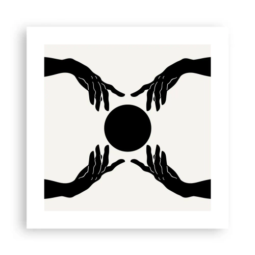 Poster - Geheimes Zeichen - 40x40 cm