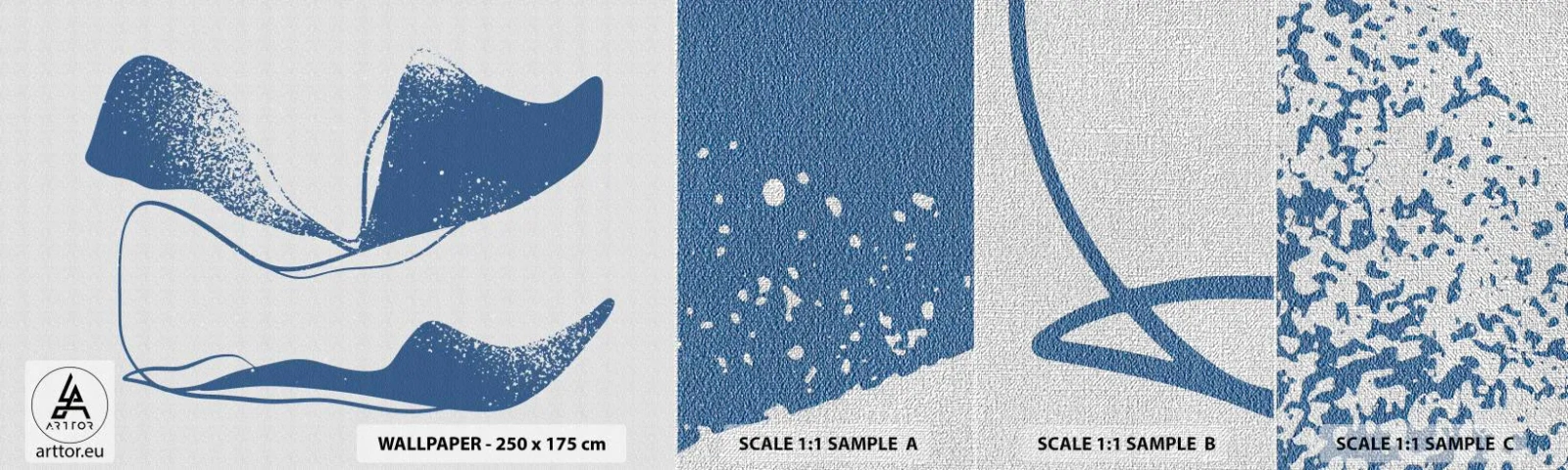 Fototapeten Muster Premium Canvas - Geflügelte Abstraktion - Minimalismus, Abstraktion, Stück - 100x30 cm