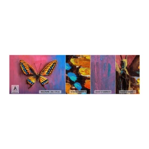 Fototapeten Muster Premium Sand - Ein Juwel der Natur - Schmetterling, Stück, Malerei - 100x30 cm