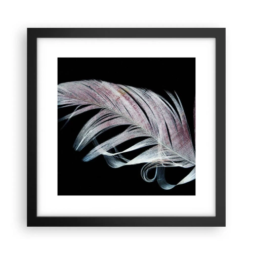 Poster in einem schwarzem Rahmen - Denke an Berührung - 30x30 cm