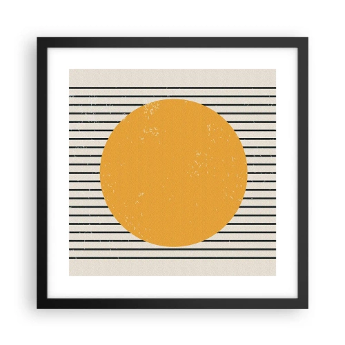 Poster in einem schwarzem Rahmen - Die Kraft der Einfachheit - 40x40 cm