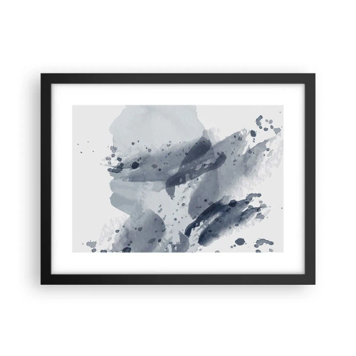 Poster in einem schwarzem Rahmen - Eine Studie über die Natur des Wassers - 40x30 cm