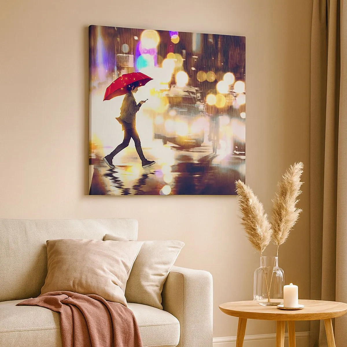 Bild auf Leinwand - Leinwandbild - Und doch sonnig - 30x30 cm