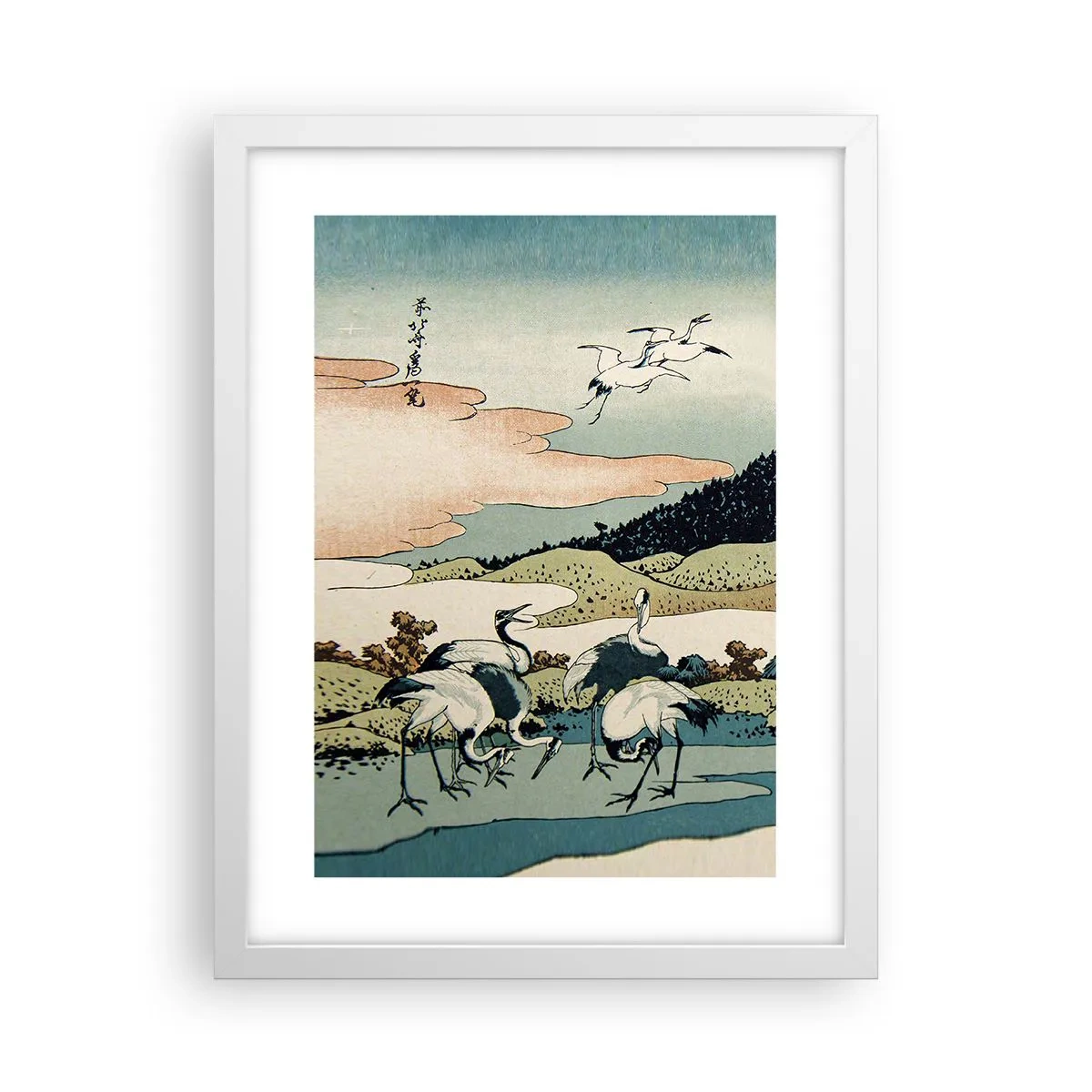 Poster in einem weißen Rahmen - Im japanischen Geist - 30x40 cm