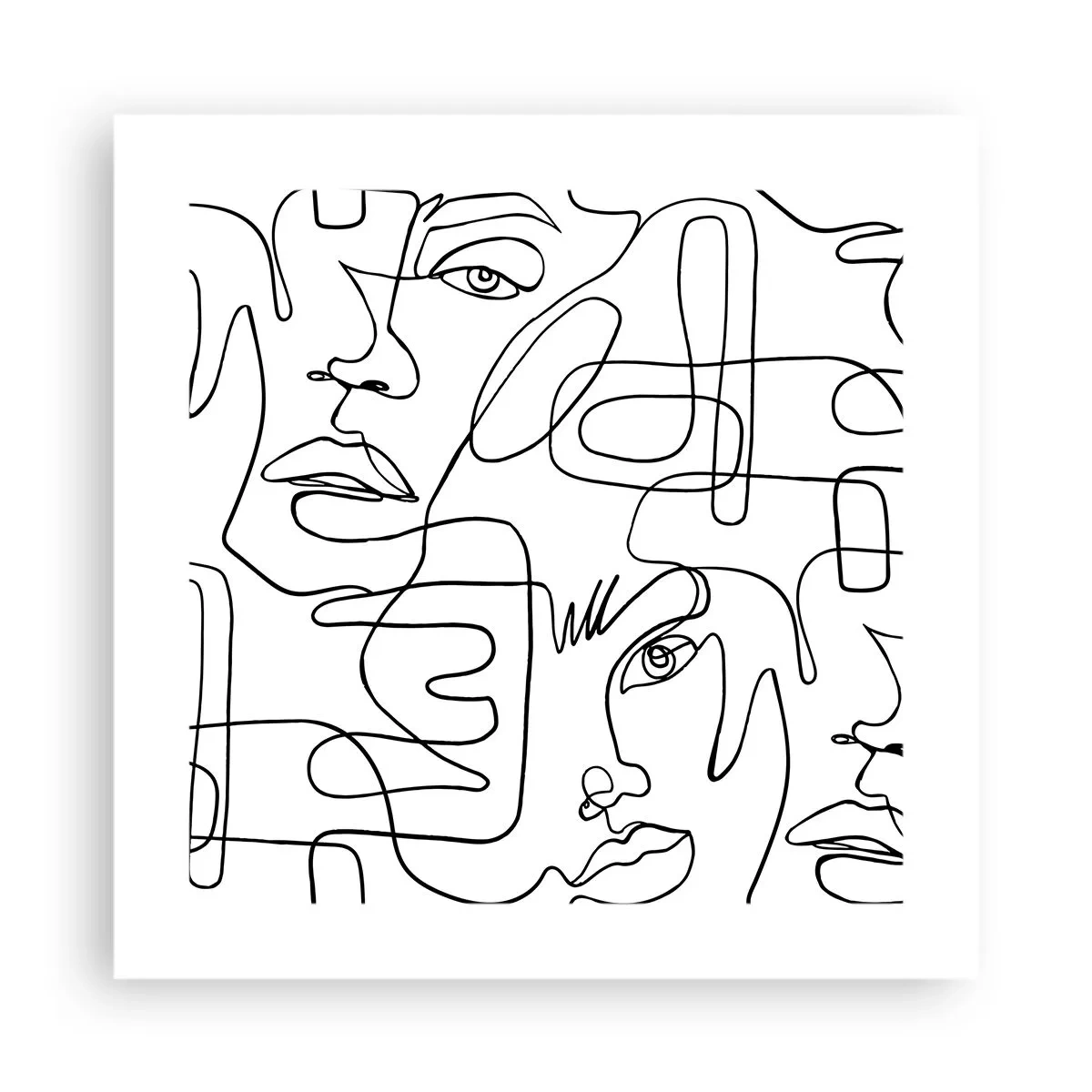 Poster - In verworrenen Gefühlen - 40x40 cm