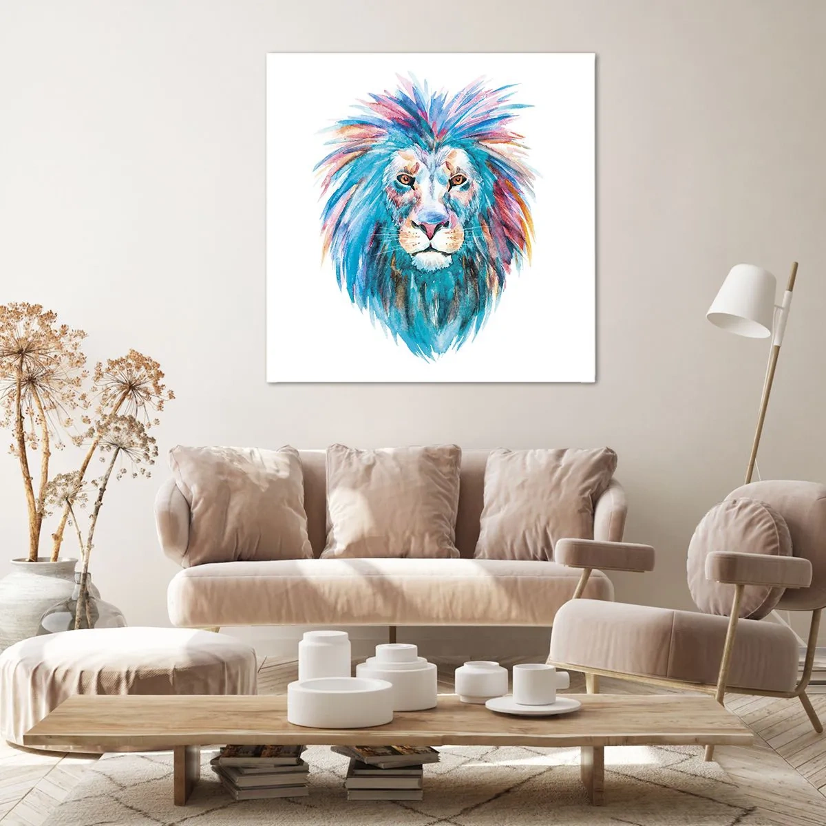 Bild auf Leinwand - Leinwandbild - Eine elektrisierende Aura - 50x50 cm