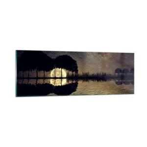 Glasbild - Bild auf glas - Nacht am Ende der Welt - 90x30 cm