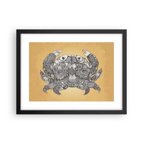 Poster in einem schwarzem Rahmen - Geschichten von Mr. Krabs - 40x30 cm