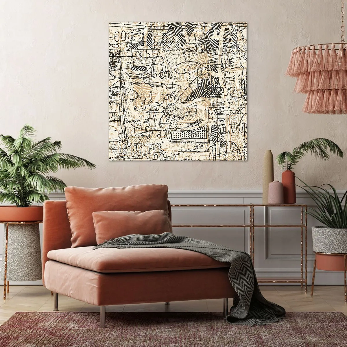 Bild auf Leinwand - Leinwandbild - Es wartet darauf, entschlüsselt zu werden - 30x30 cm