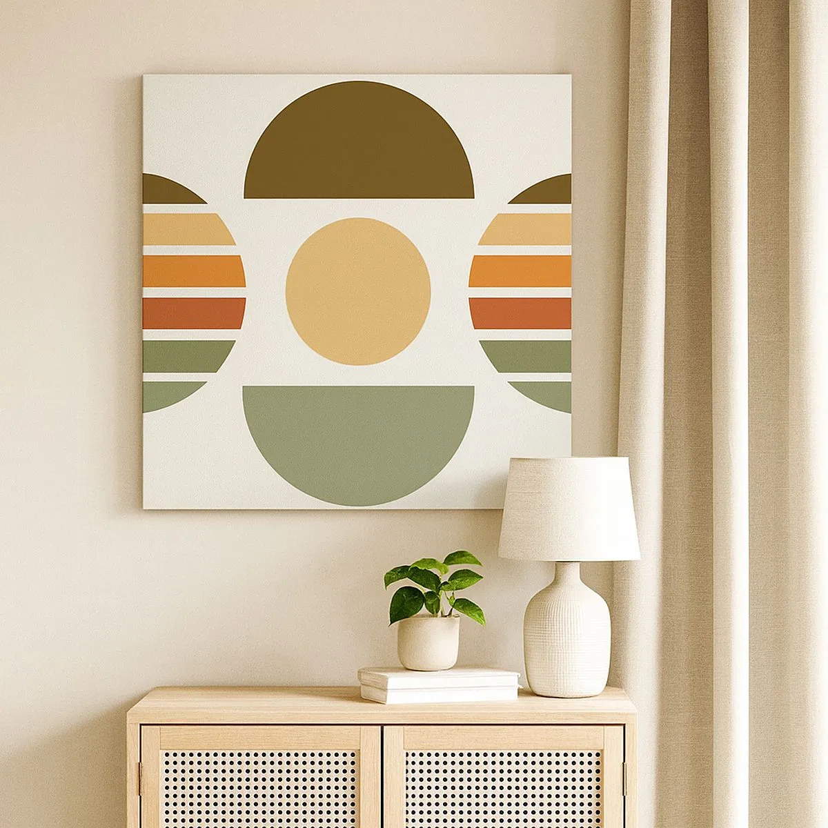 Bild auf Leinwand - Leinwandbild - In Erdtönen - 30x30 cm