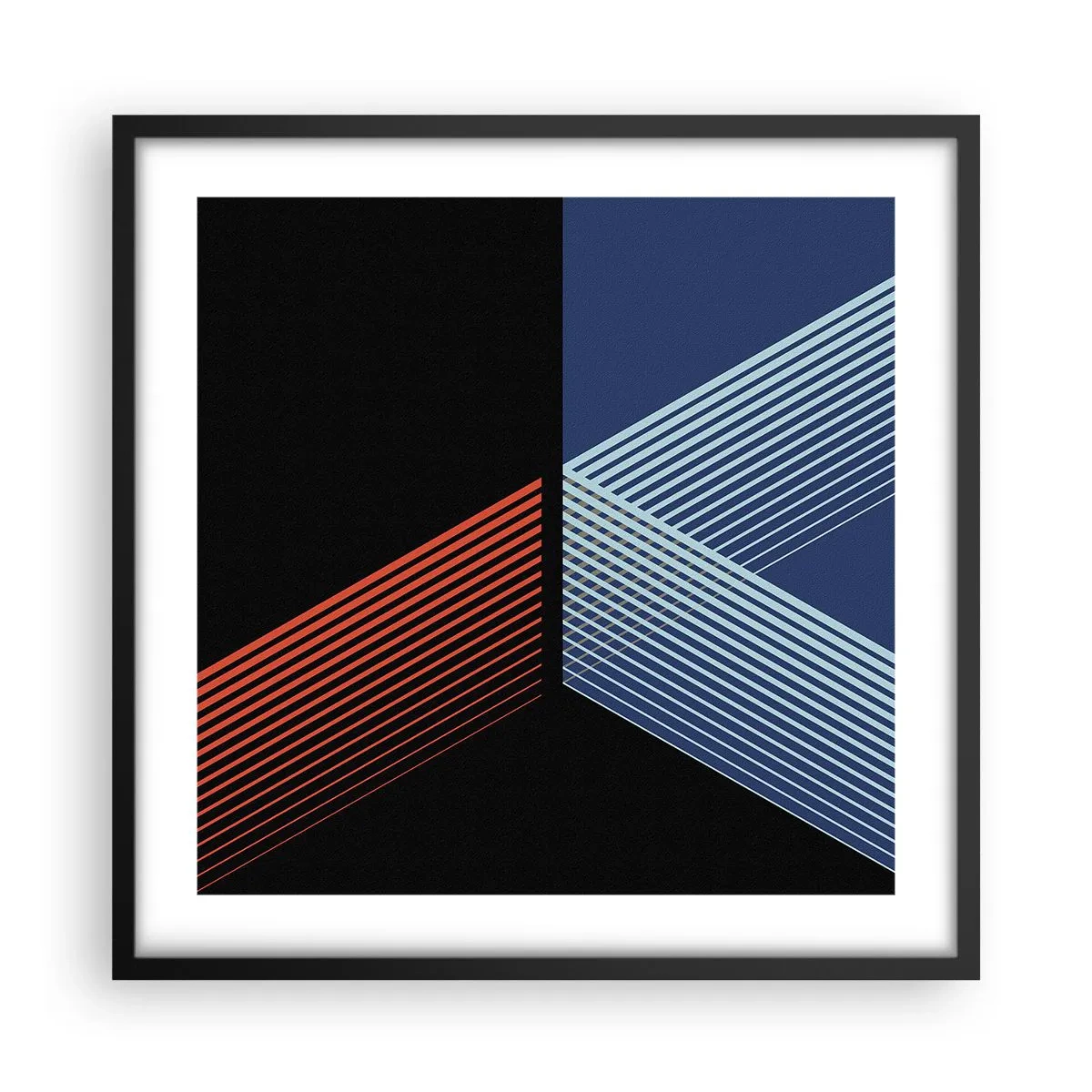 Poster in einem schwarzem Rahmen - Eine einfache Geschichte - 50x50 cm