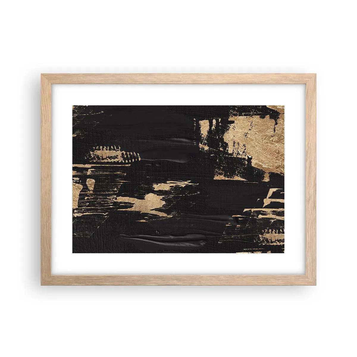 Poster in einem Rahmen aus heller Eiche - Spur einer Berührung - 40x30 cm