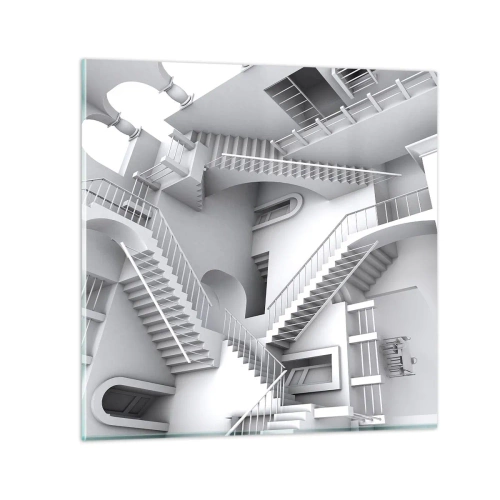 Glasbild - Bild auf glas - Die Paradoxien des Weltraums - 70x70 cm