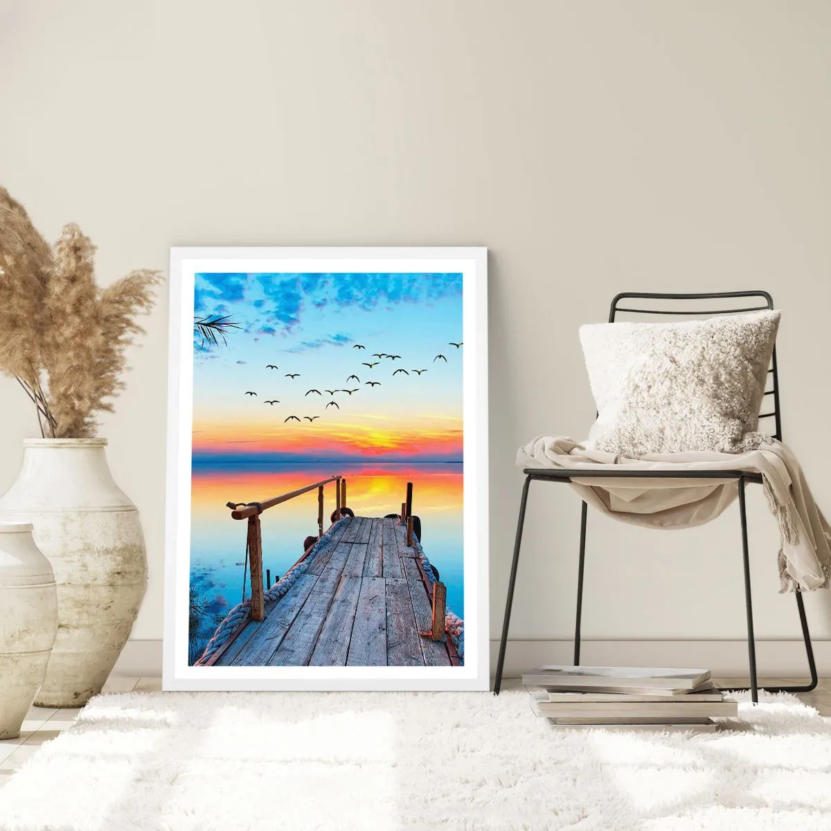 Poster in einem weißen Rahmen - Es ist Zeit, zurückzukehren ... - 50x70 cm