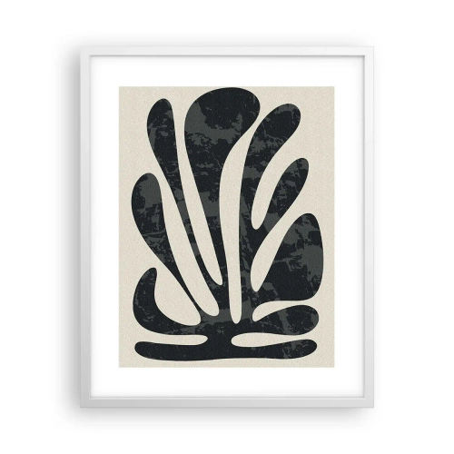 Poster in einem weißen Rahmen - Vielfingrige Abstraktion - 40x50 cm