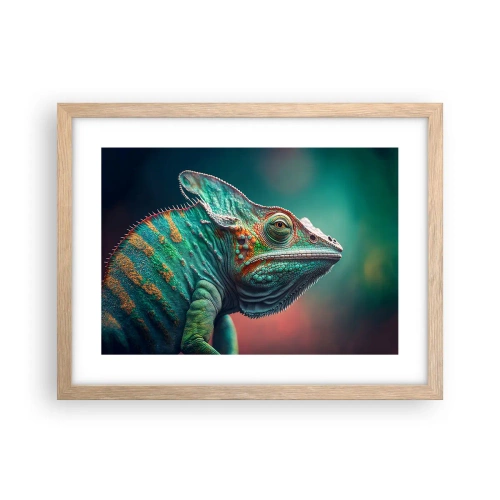 Poster in einem Rahmen aus heller Eiche - Siehst du mich? Nicht gut… - 40x30 cm