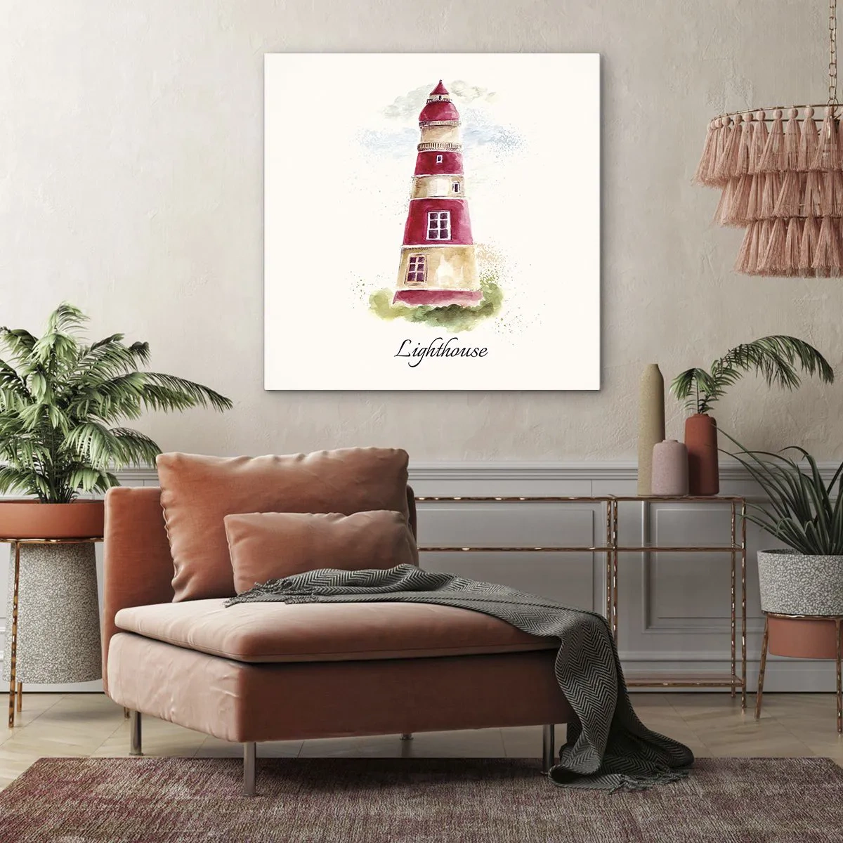 Bild auf Leinwand - Leinwandbild - Das Wetter ringsum ist immer gut - 50x50 cm