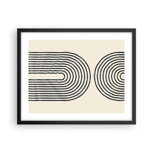 Poster in einem schwarzem Rahmen - In einem Moment ... - 50x40 cm