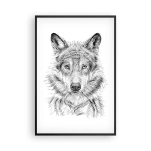 Poster in einem schwarzem Rahmen - Ein geborener Anführer - 61x91 cm