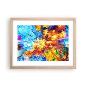 Poster in einem Rahmen aus heller Eiche - In Medienauflösung - 40x30 cm