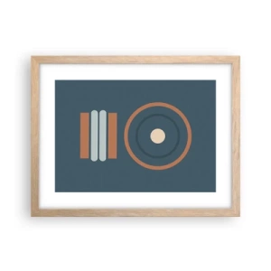 Poster in einem Rahmen aus heller Eiche - Das Wesen der Dinge - 40x30 cm