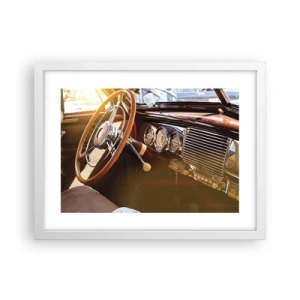 Poster in einem weißen Rahmen - Ein Hauch von Luxus aus der Vergangenheit - 40x30 cm