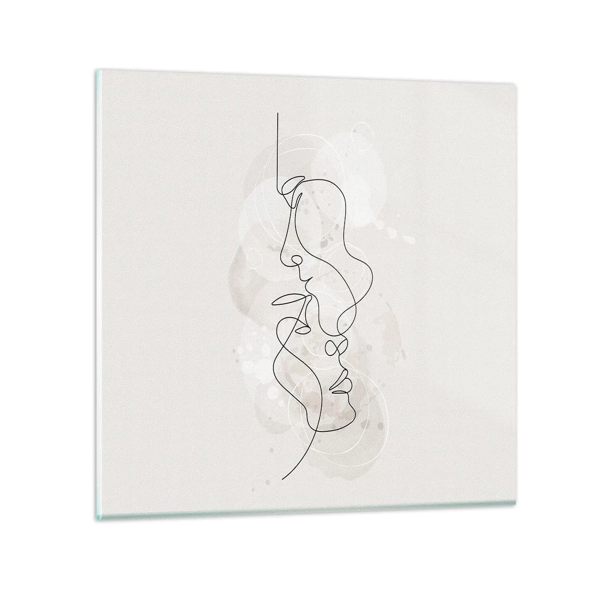 Glasbild - Bild auf glas - Verstrickt in eine Umarmung - 40x40 cm