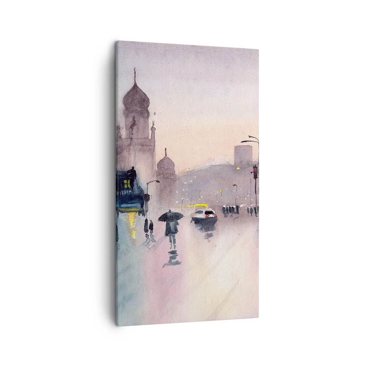 Bild auf Leinwand - Leinwandbild - Im regnerischen Dunst - 45x80 cm